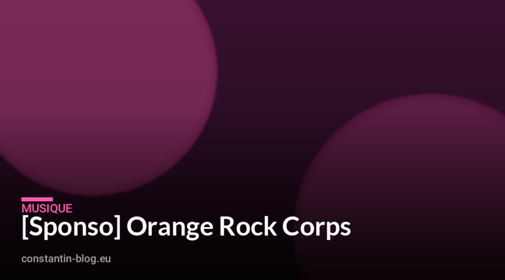 [Sponso] Orange Rock Corps