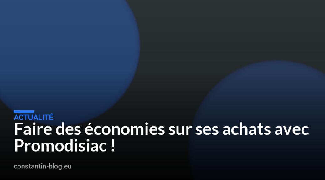 Faire des &eacute;conomies sur ses achats avec Promodisiac !