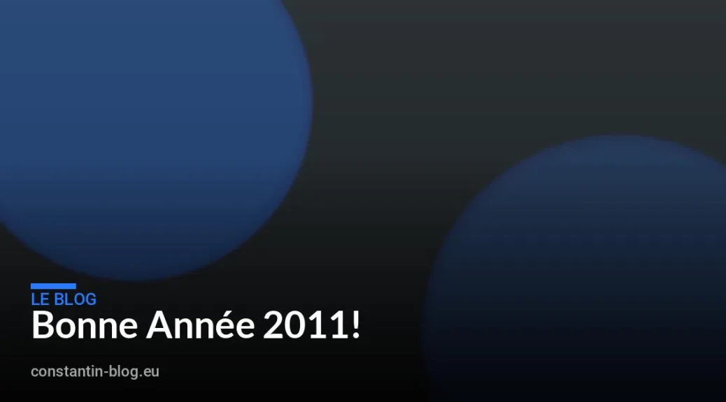 Bonne Année 2011!