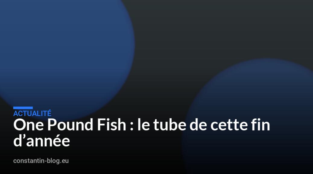One Pound Fish : le tube de cette fin d&rsquo;année